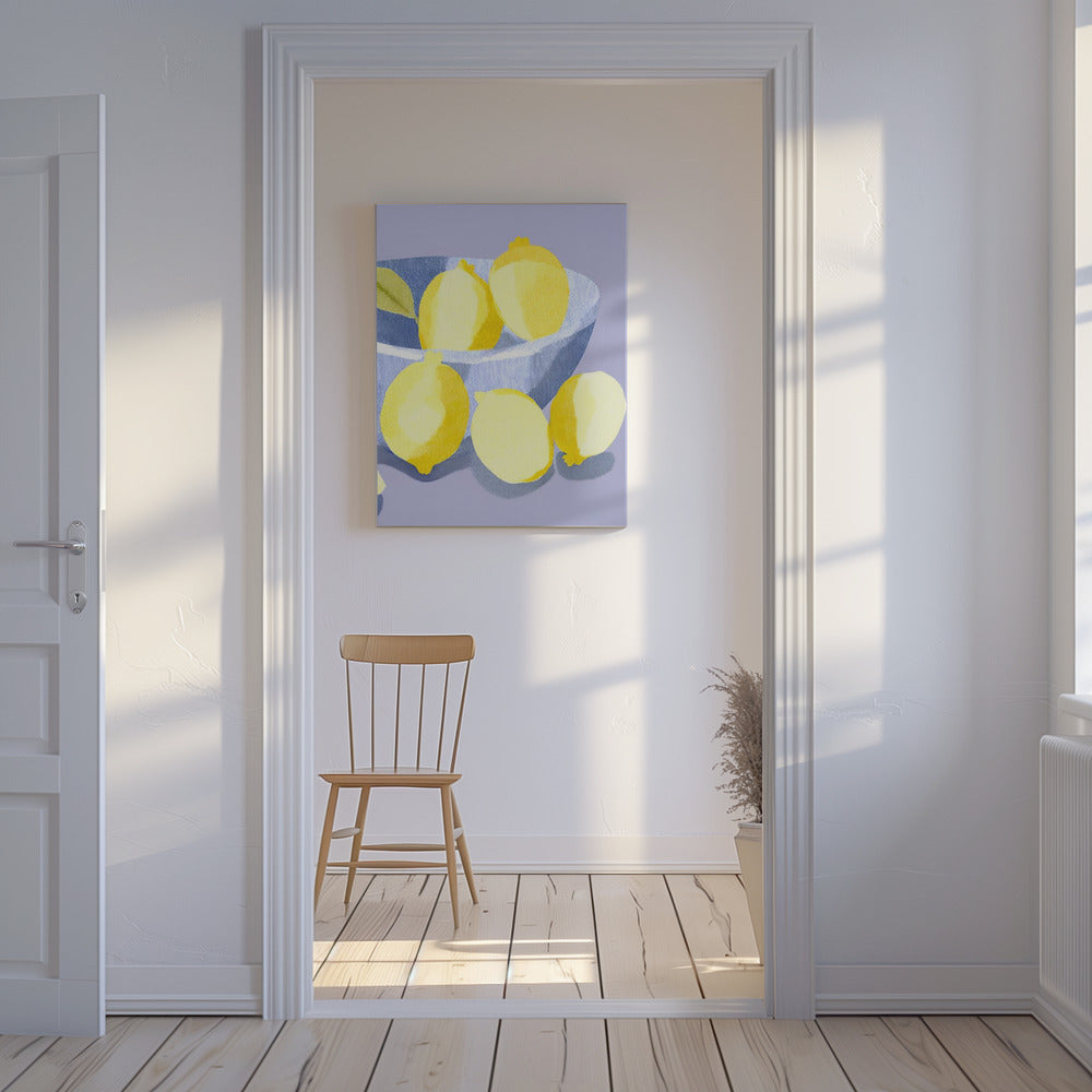 Zitronen in Schale | Canvas