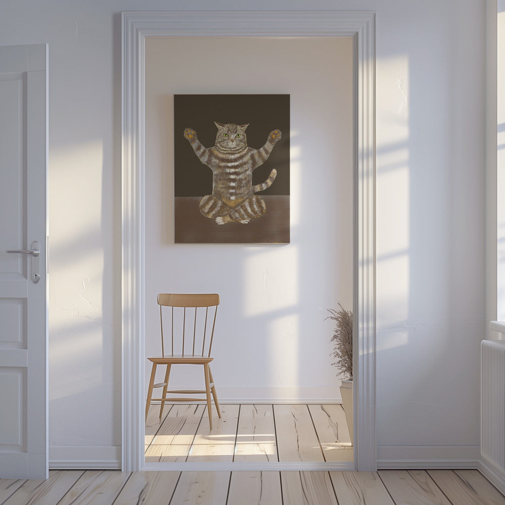 Yoga-Katze | Leinwand