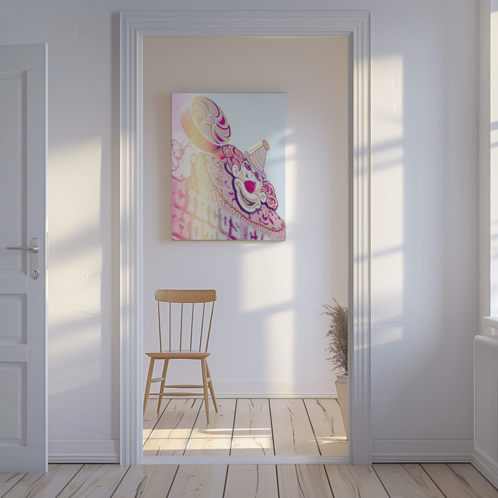 Circus Sign Flare Portrait | Canvas