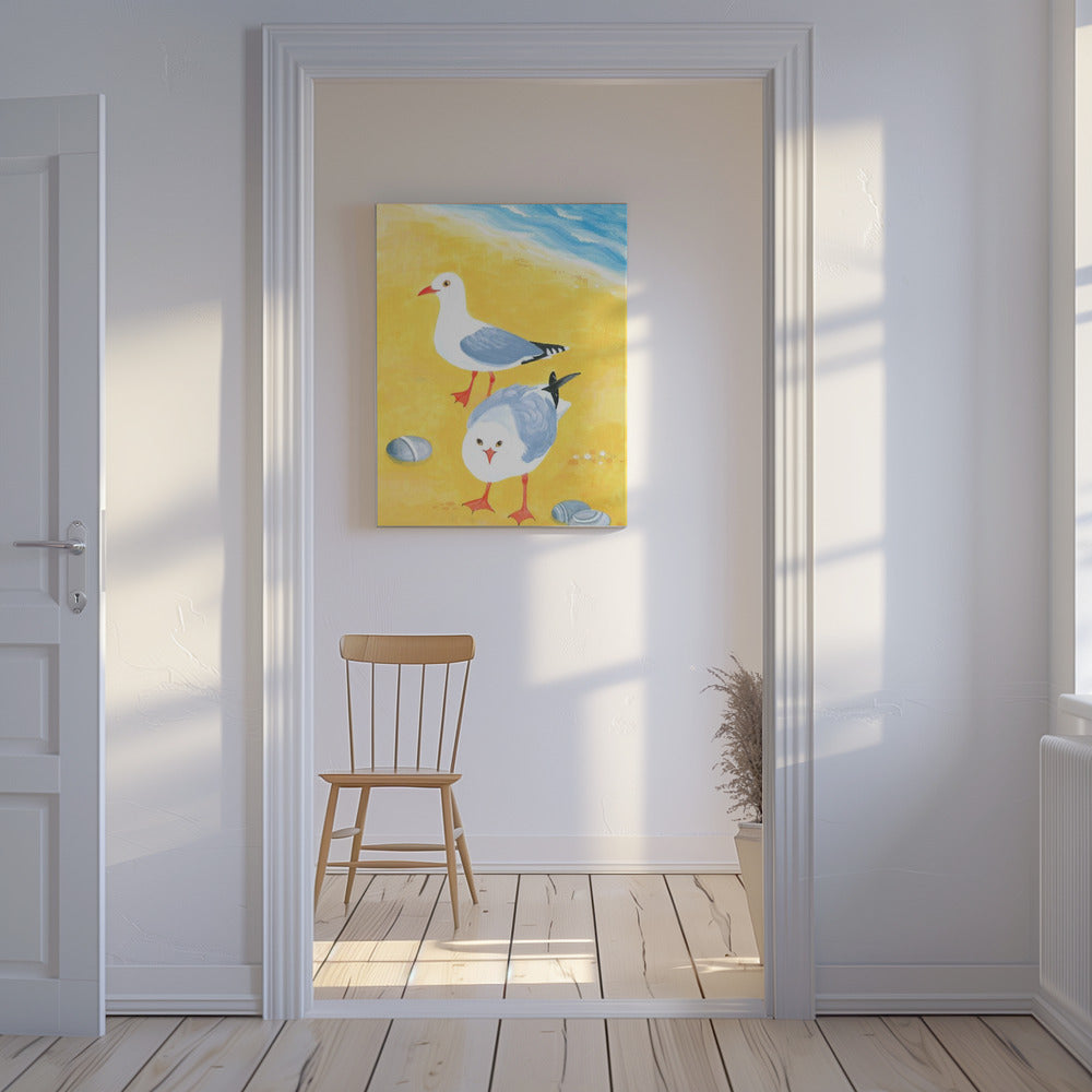 Seaside Seagulls | Canvas