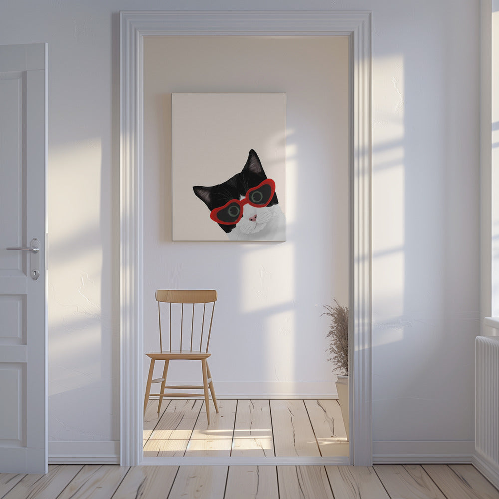 Vintage Cheeky Cat | Canvas