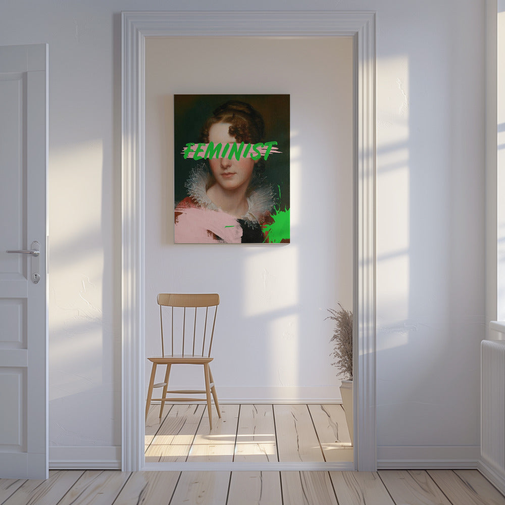 Feministisches Portrait Ratioiso | Leinwand