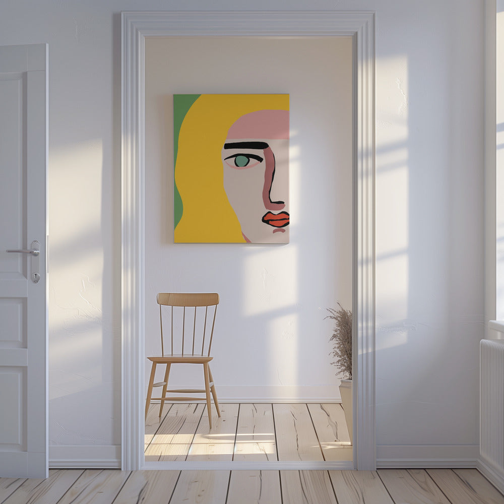 Closeup face blonde | Canvas