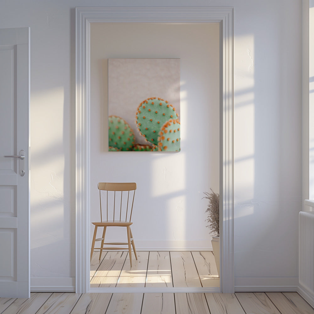 Kakteen Pastelltöne | Leinwand
