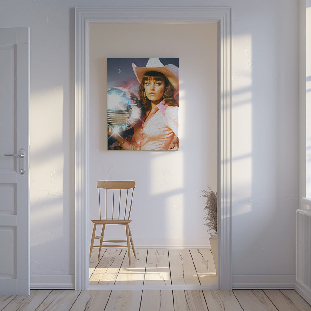 Kosmisches Cowgirl | Leinwand