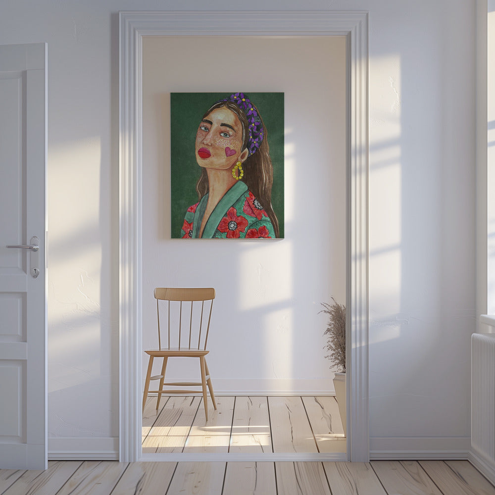 Mädchen mit Haarband | Leinwand