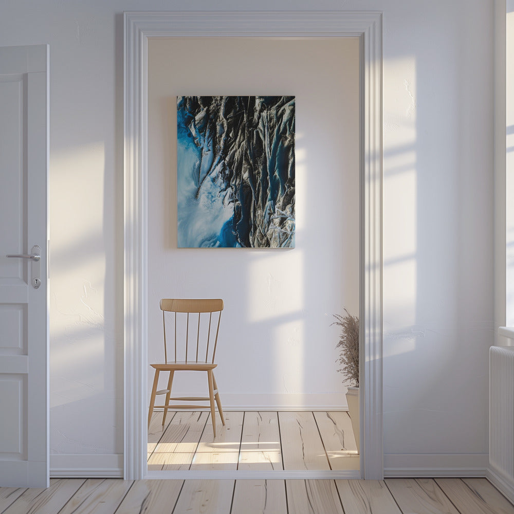 Statement-Kunst – Marineblau | Leinwand