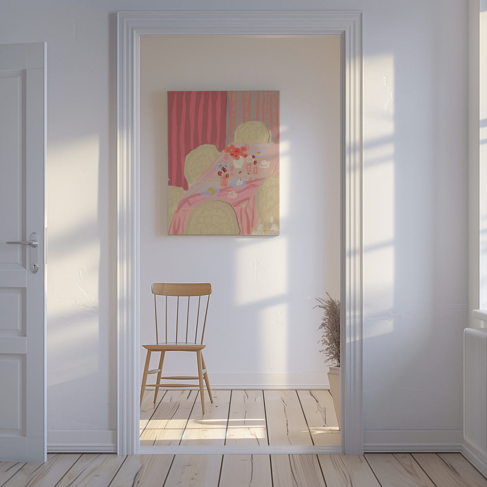 Rosé Tisch | Leinwand