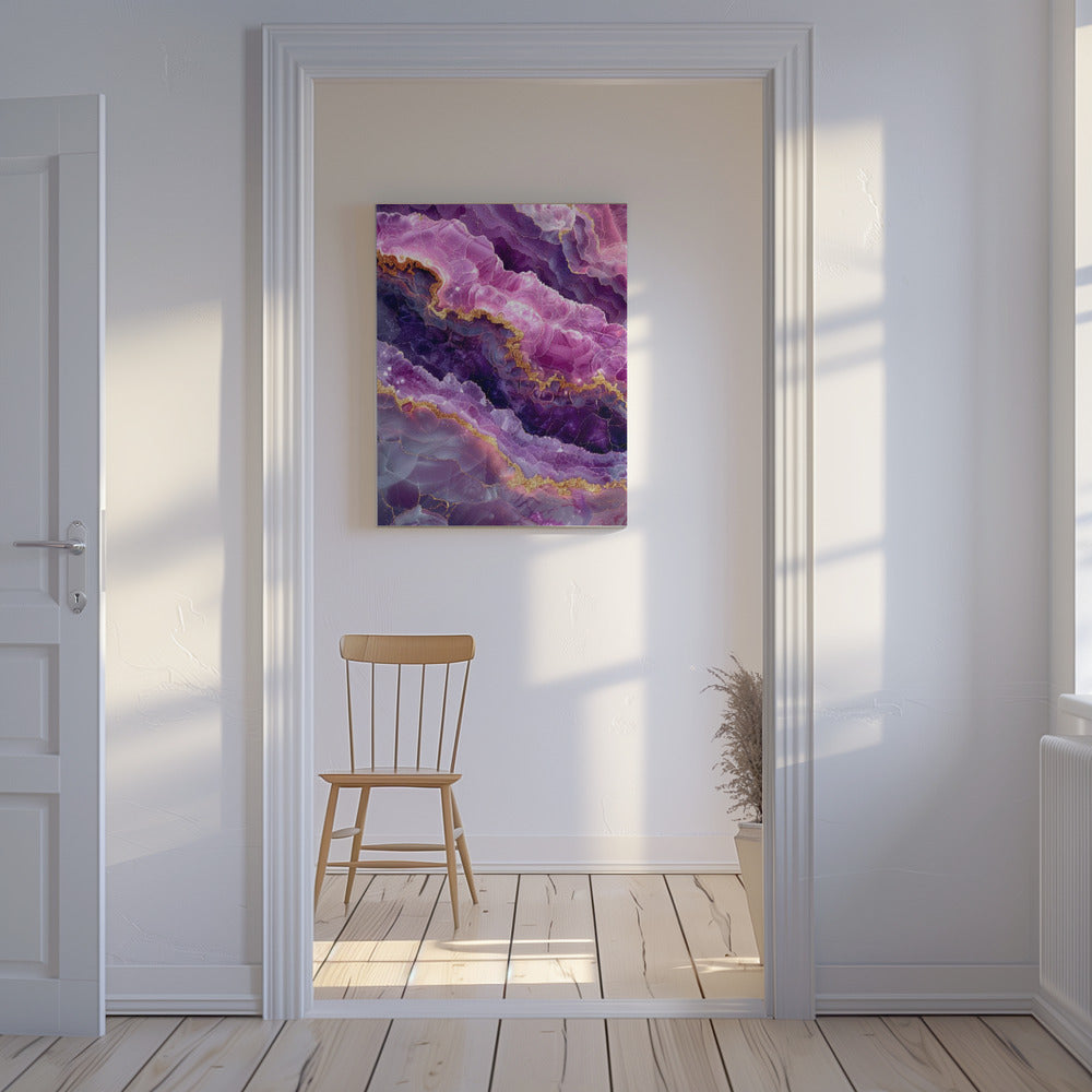 Amethyst Magische Landschaftsgrafik (74) | Leinwand