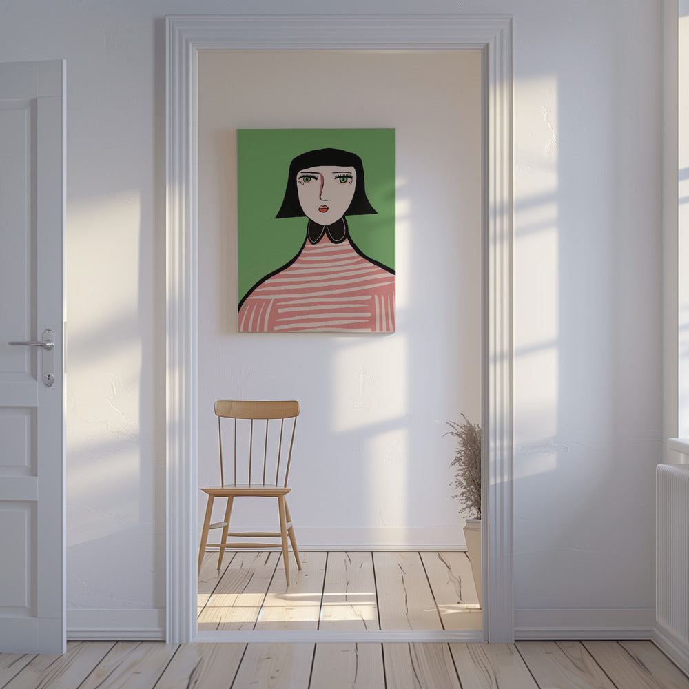 Nette Dame | Leinwand