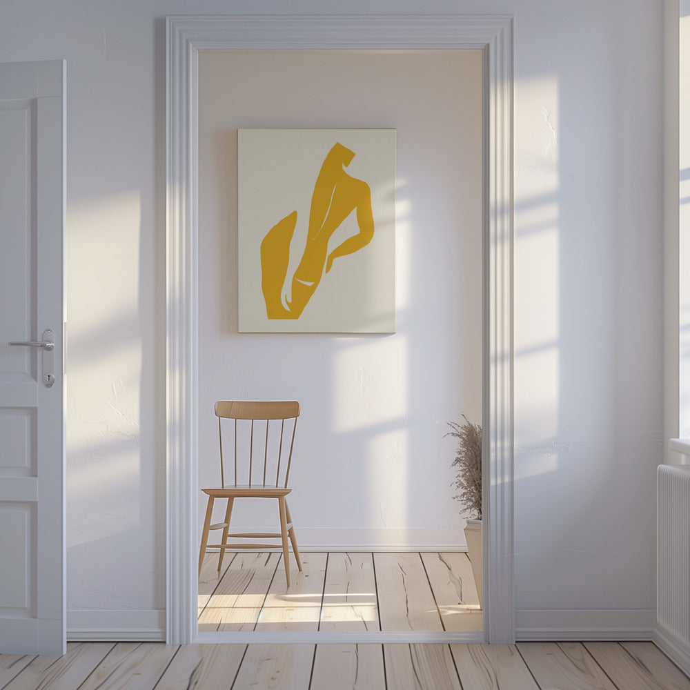 Goldene Silhouette | Leinwand