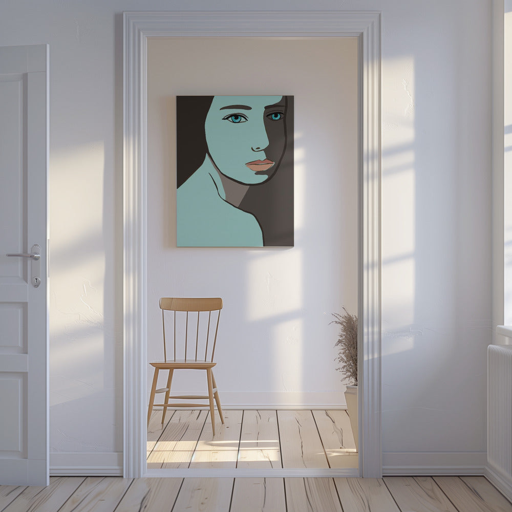 Blaue Frau | Leinwand