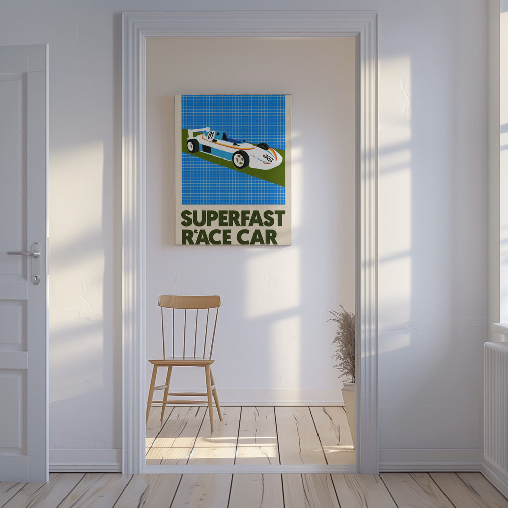 Superfast Race Car | Canvas