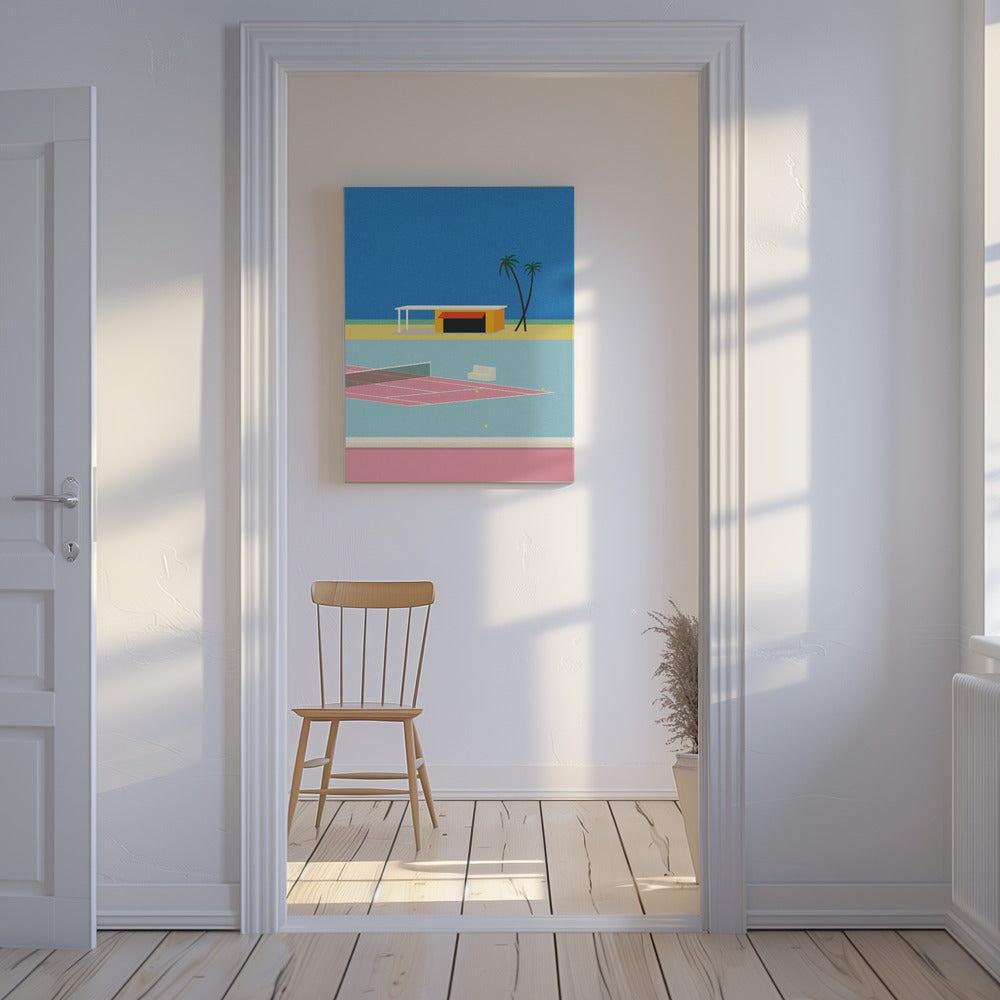 Tennis By the Beach | Canvas