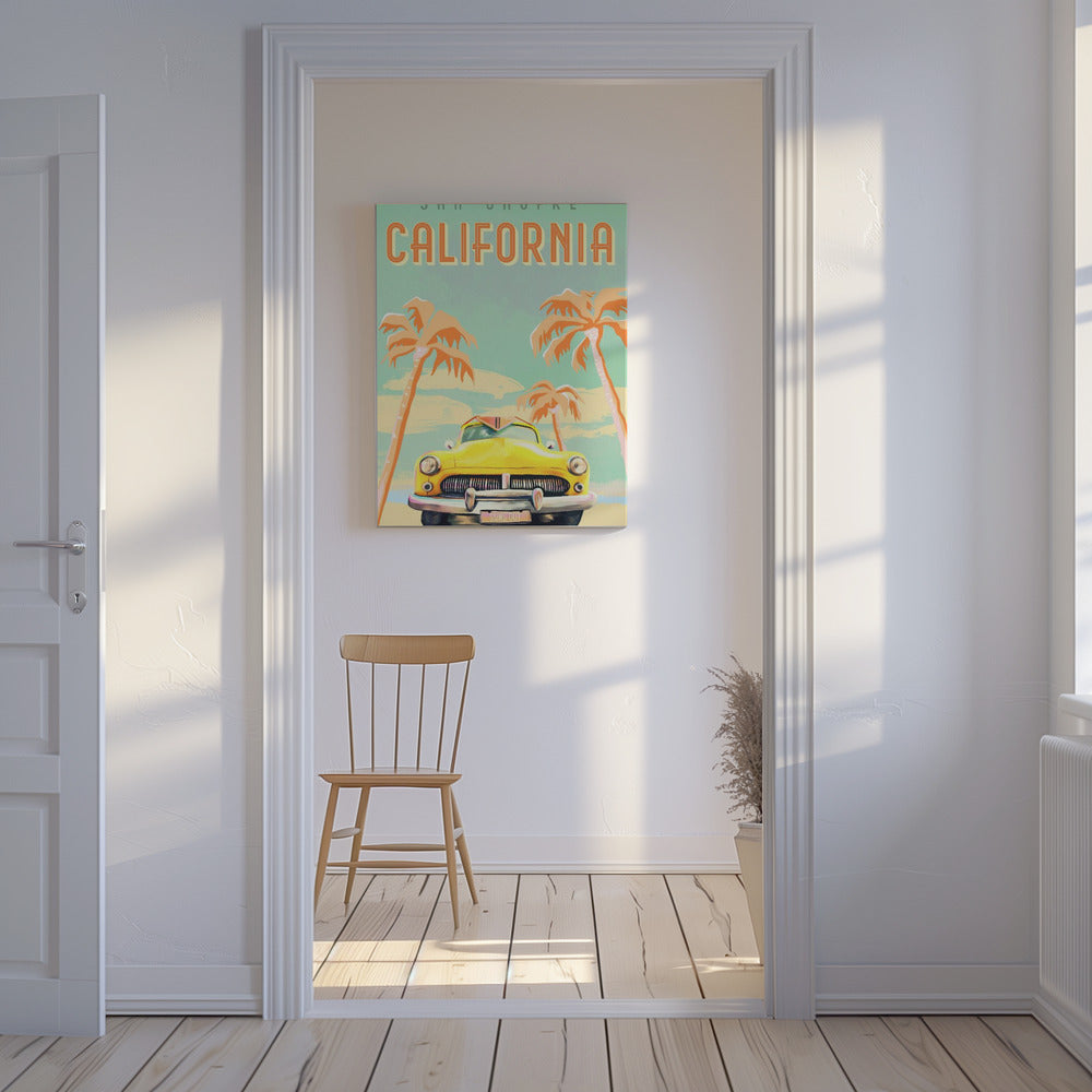 Kalifornien Surf Poster | Leinwand
