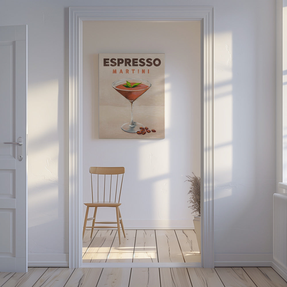 Espresso Martini Cocktail Bar Decor | Canvas