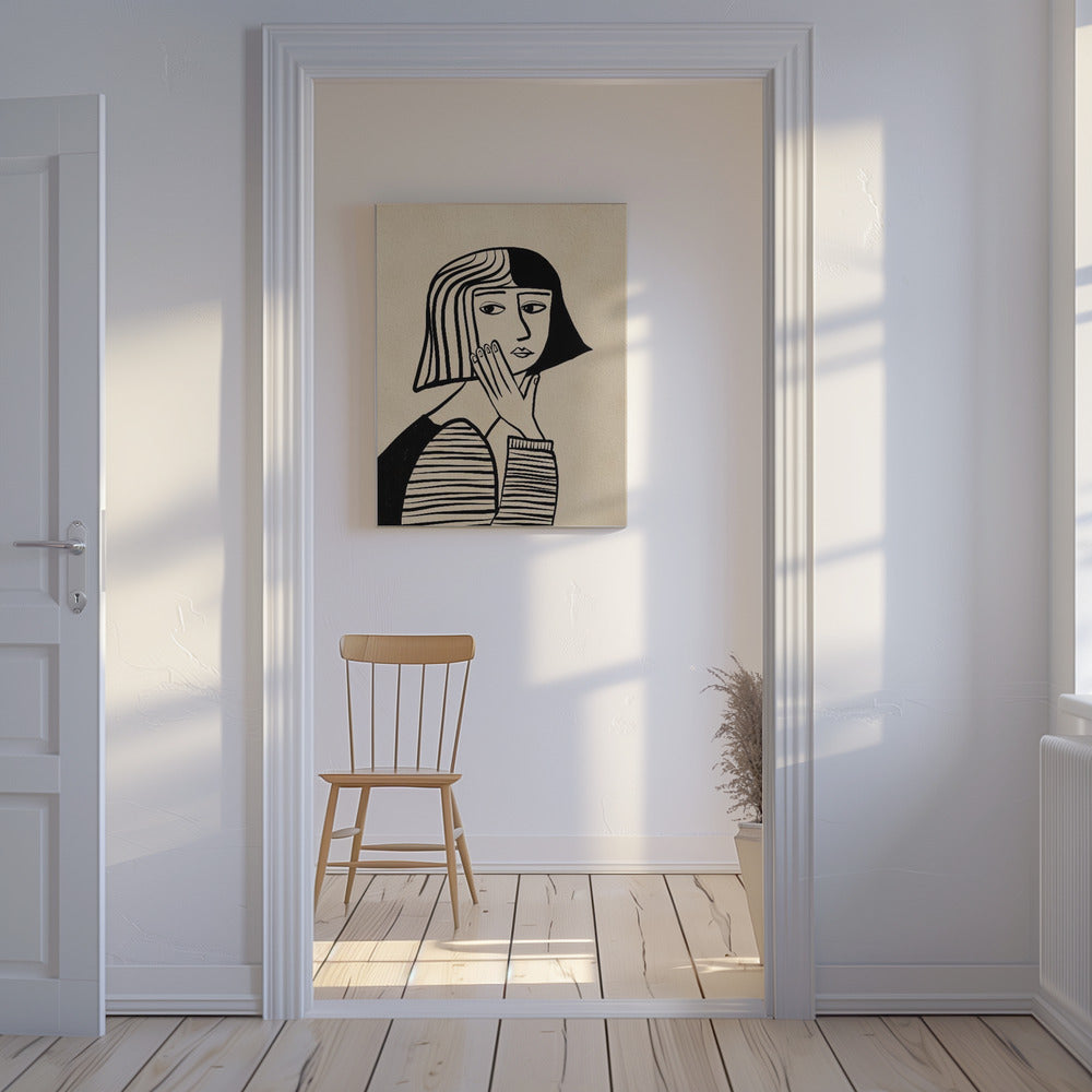 Thinking girl | Canvas