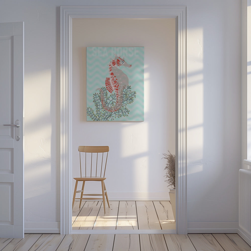 Meeresleben Seepferdchen Neptuns Freude | Leinwand