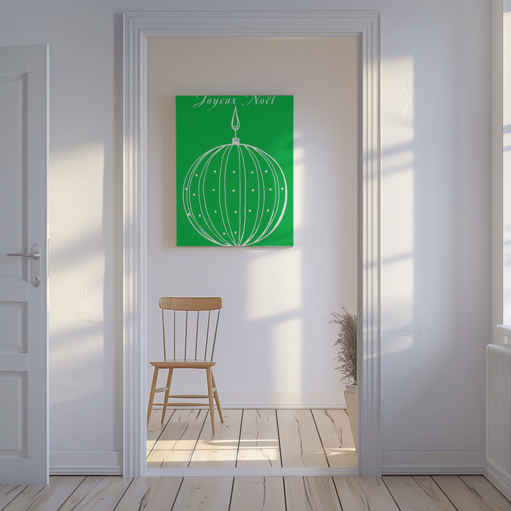 Bows and Baubles: Joyeux Noël Christmas | Canvas