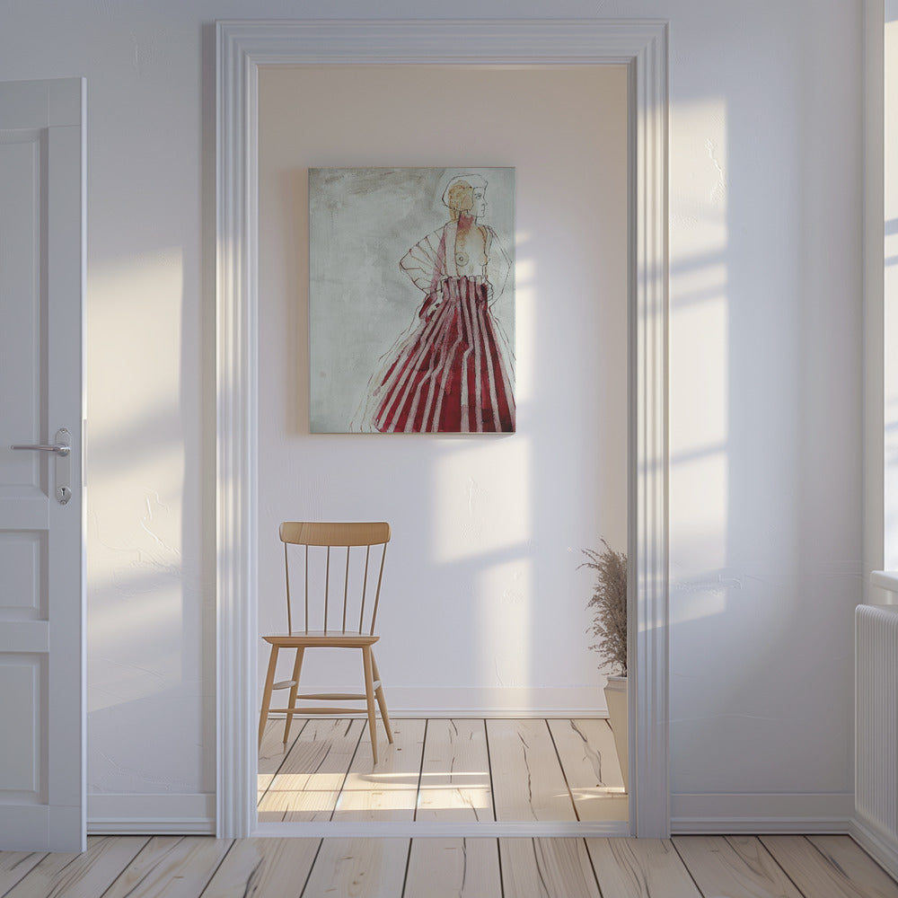 Woman in Red | Canvas