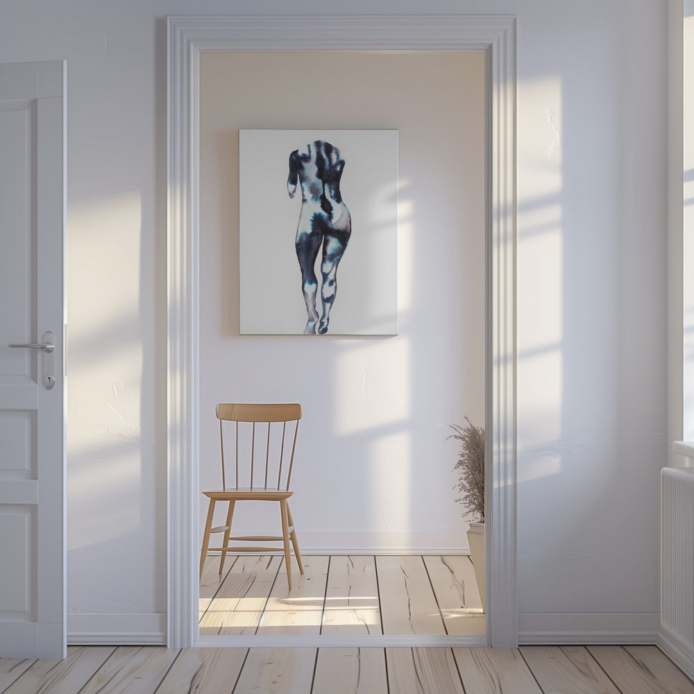 Weggehende Figur (kopflos) | Leinwand