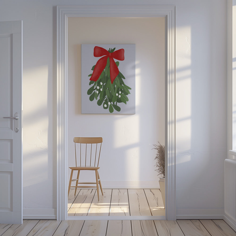 Festlicher Mistelzweig-Charme | Leinwand