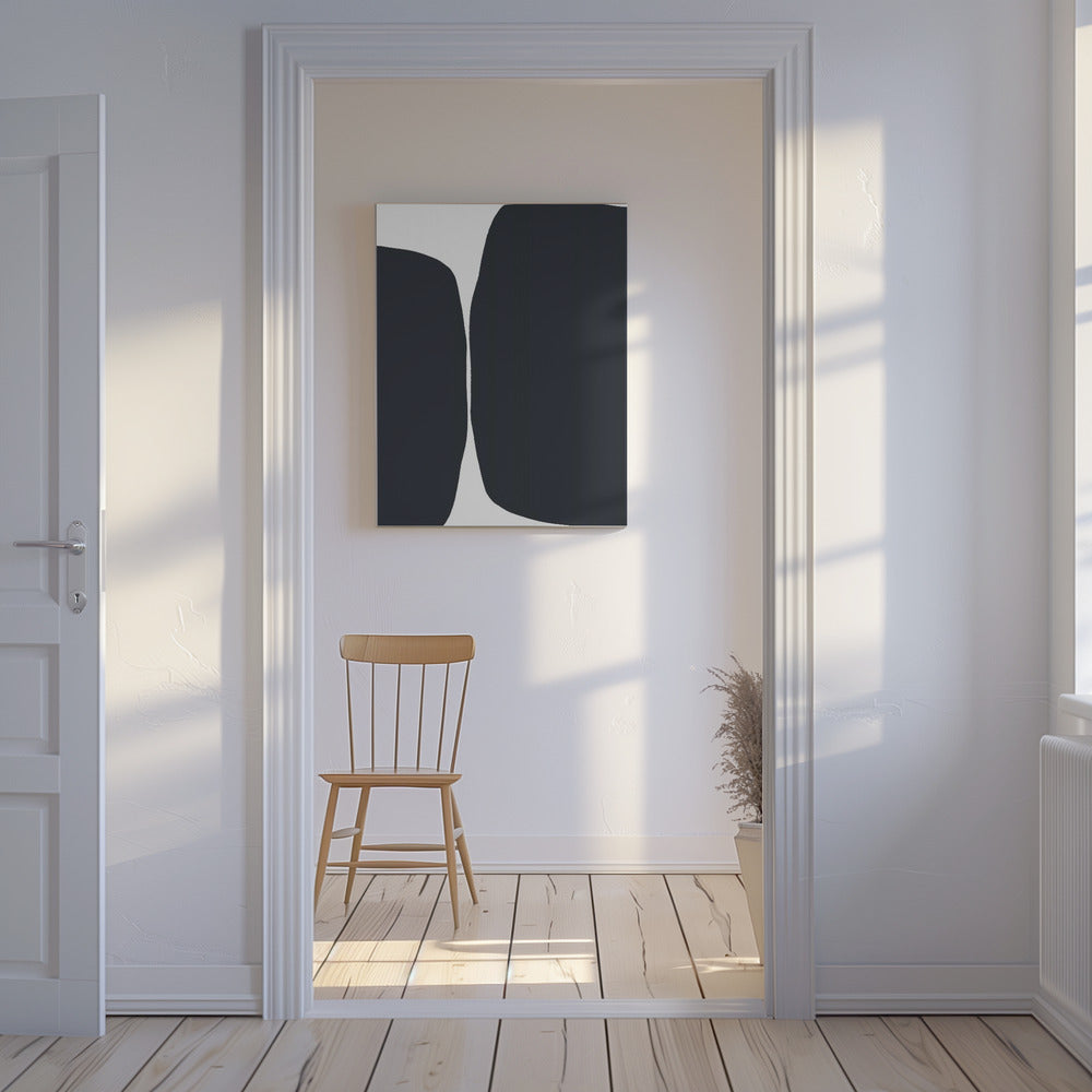 Bold Black Shapes | Canvas
