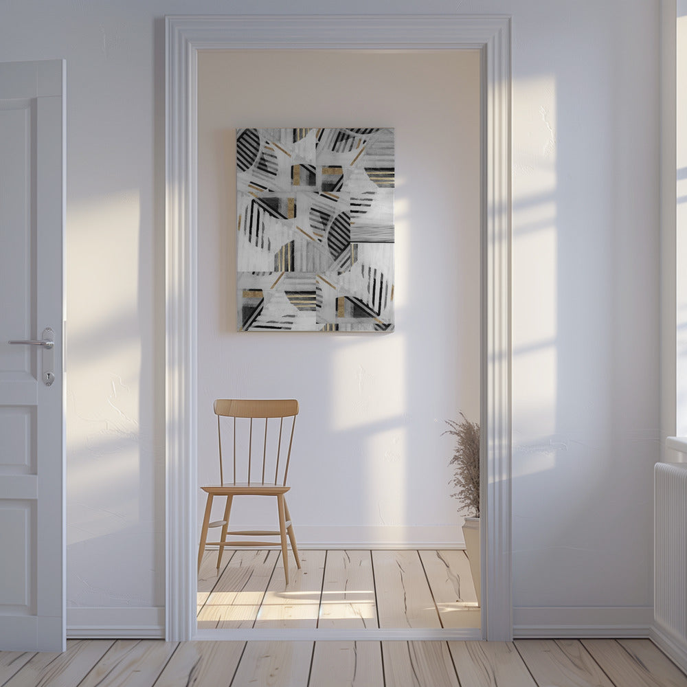 Abstrakter Hintergrund Weißgold1 | Leinwand