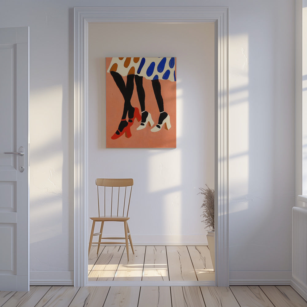 Polka Dot Steps | Canvas