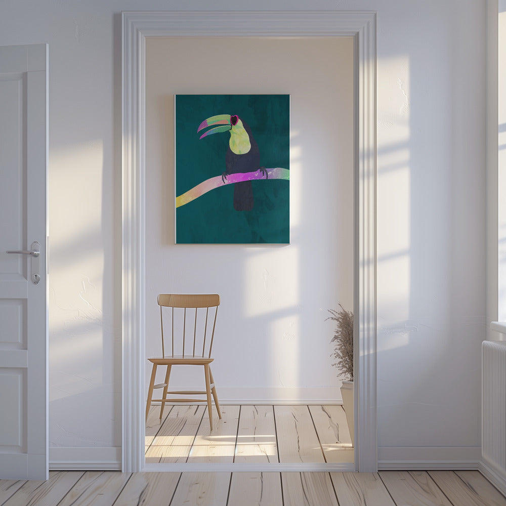 Rainbow toucan | Canvas
