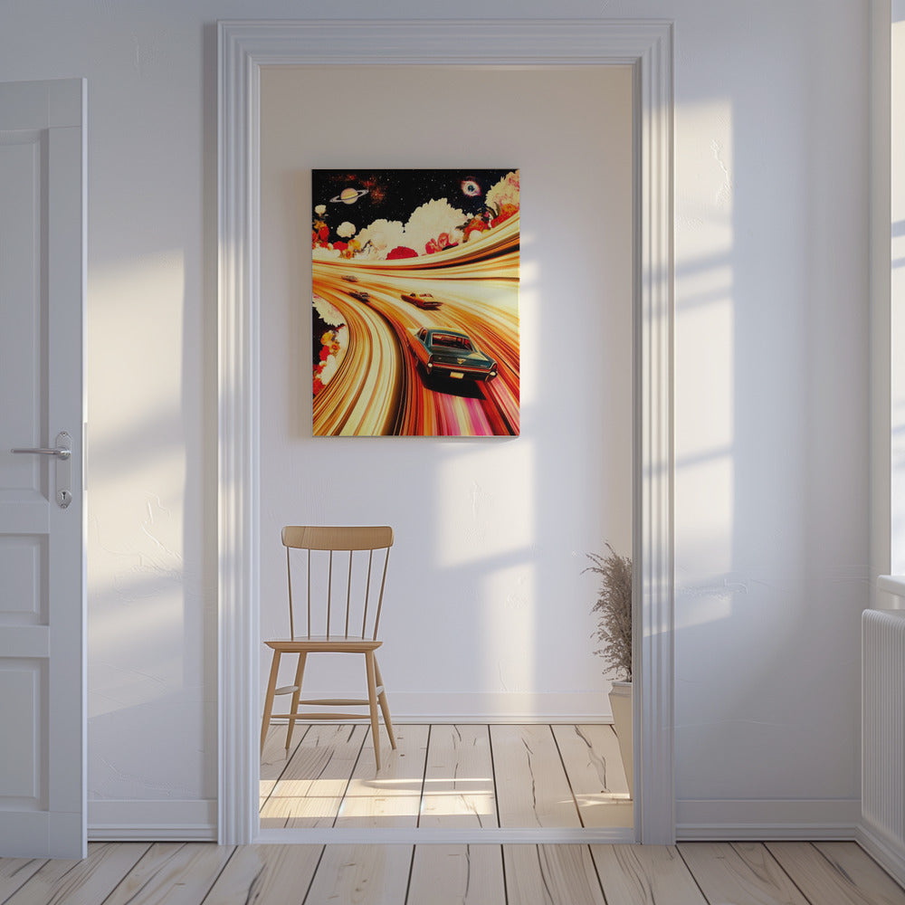 Blumenrennen | Leinwand