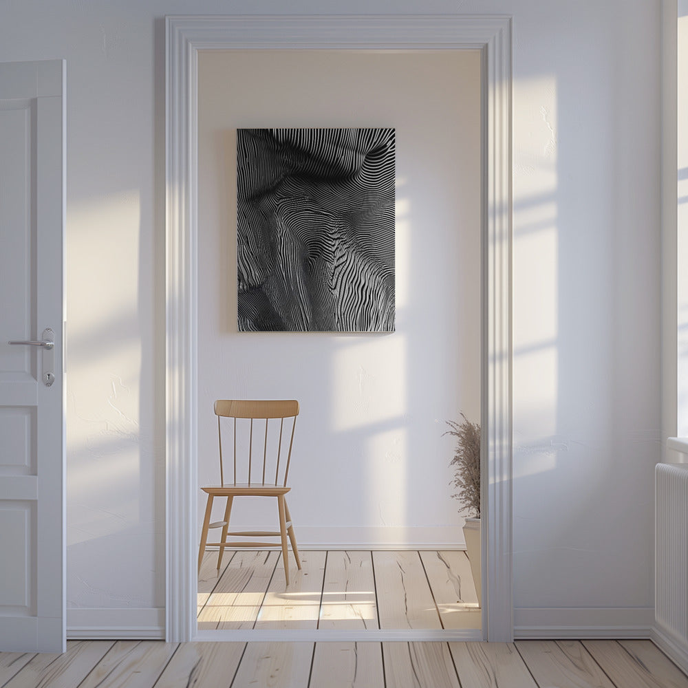 Zebra Flowform | Leinwand