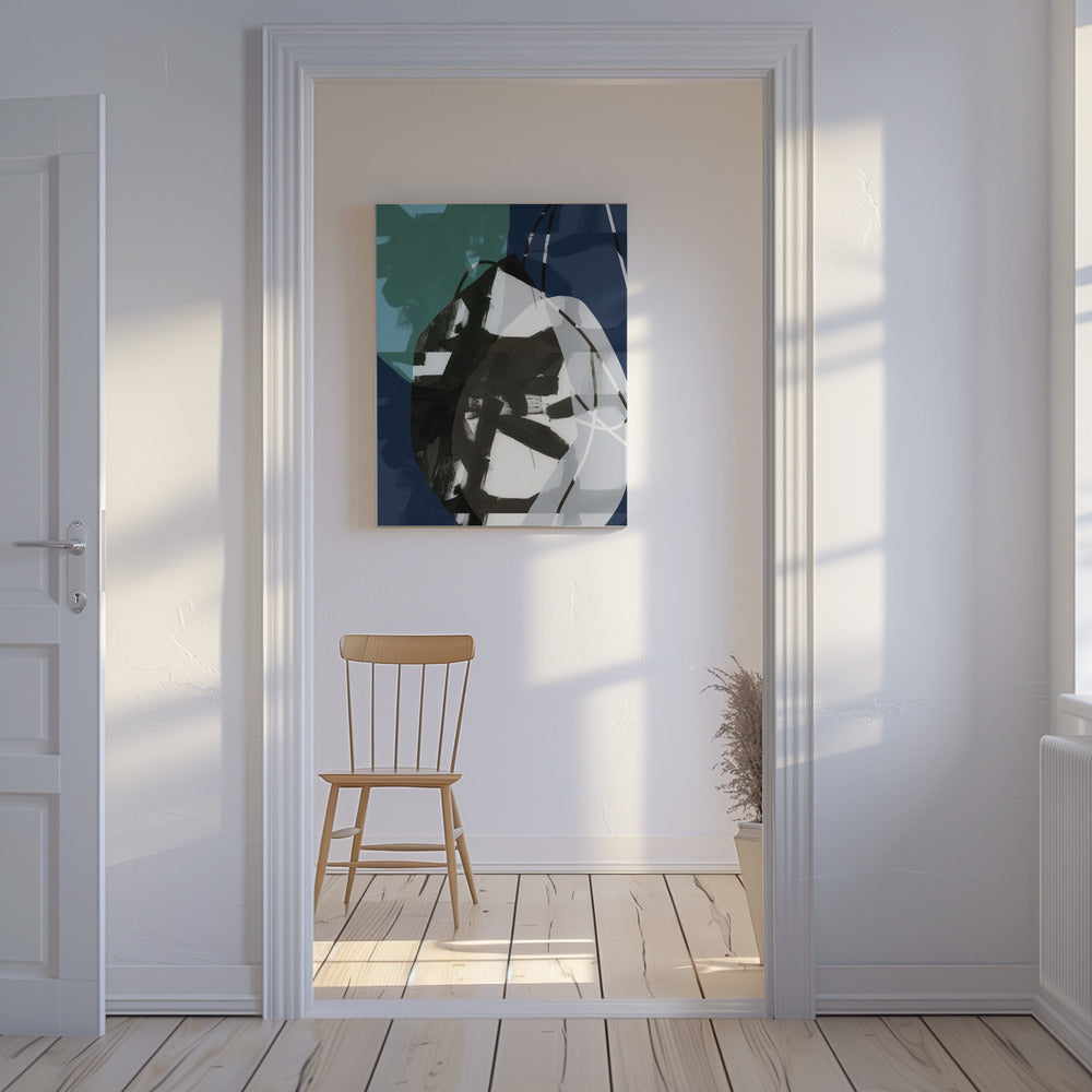 Dunkelblaue Schönheit Nr. 2 | Leinwand