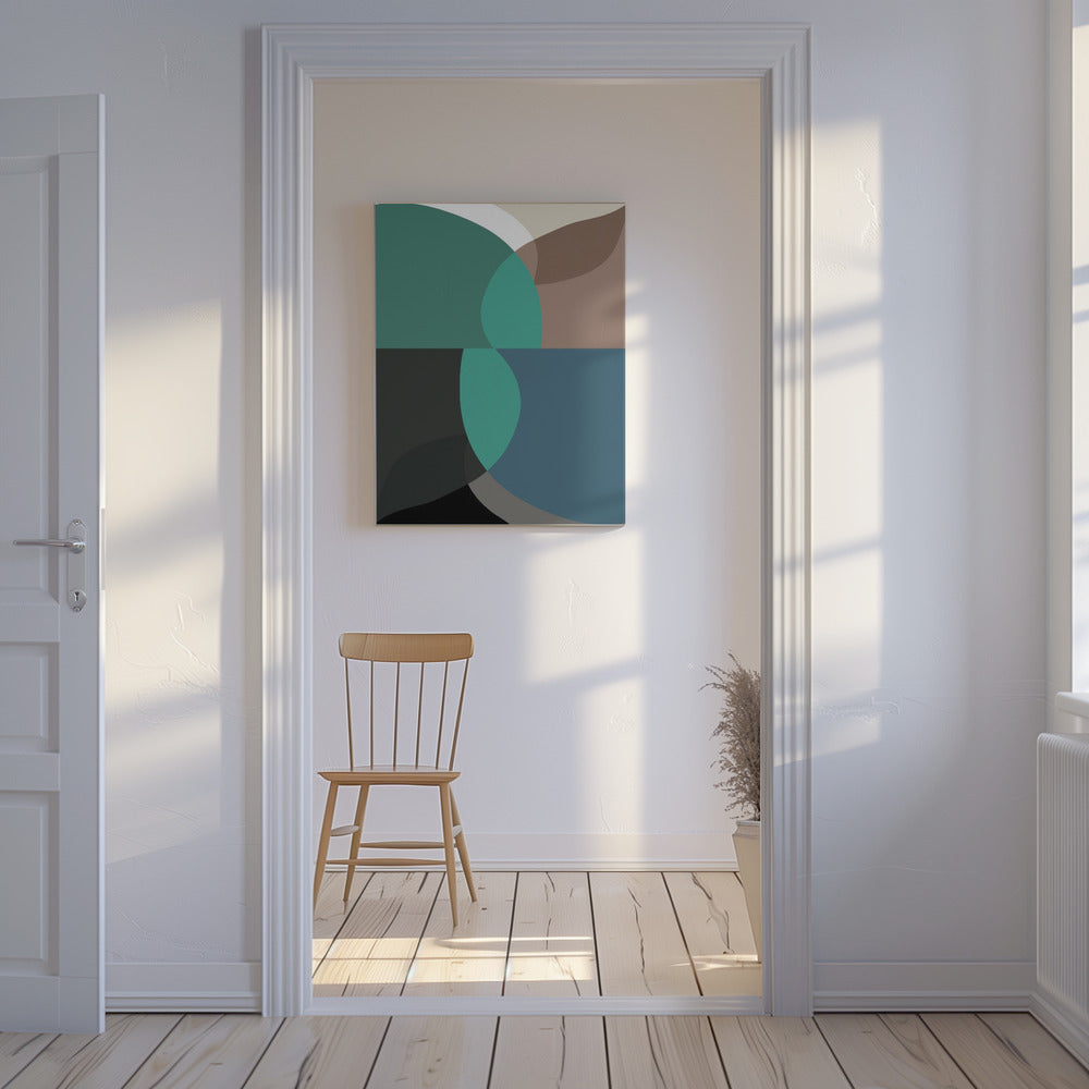 Abstrakte Formen Kunstdruck Nr. 2 | Leinwand