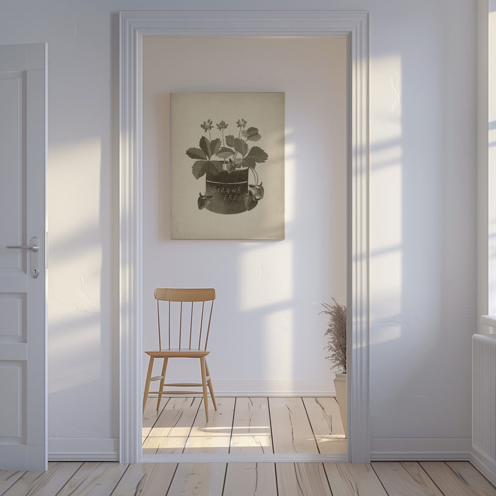 Vintage strawberry plant | Canvas
