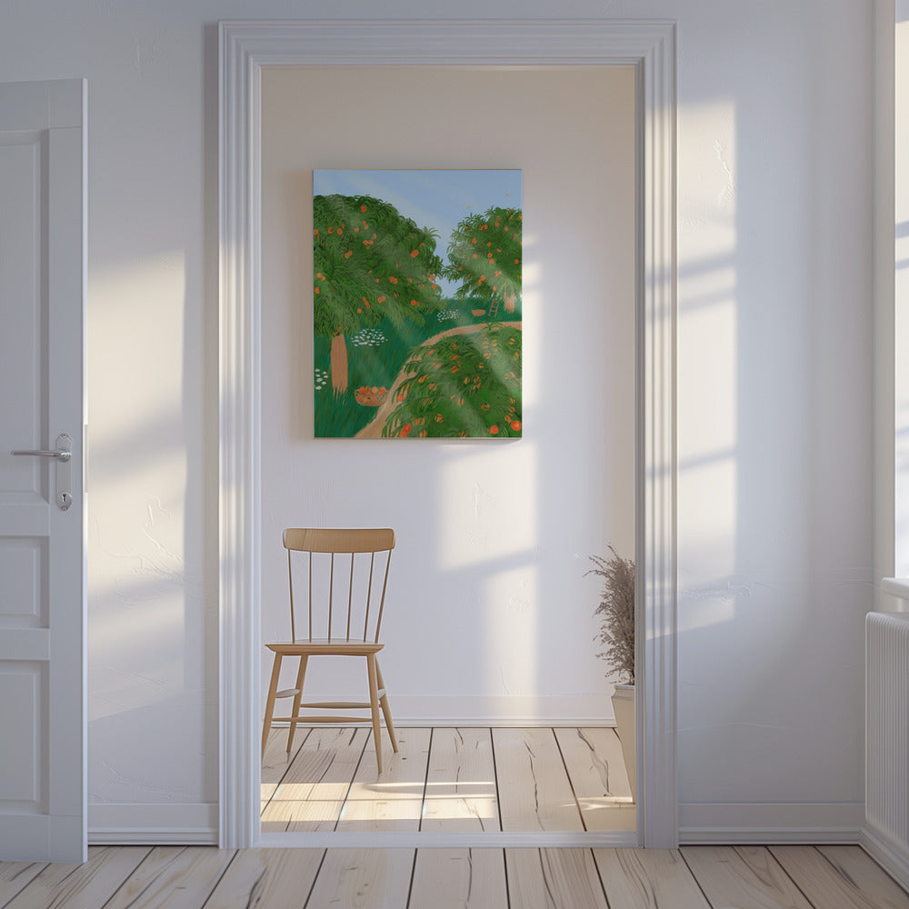 Peach Garden | Canvas