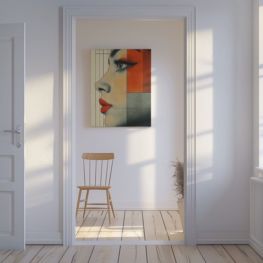Ein Frauengesicht Vintage Poster (3) | Leinwand