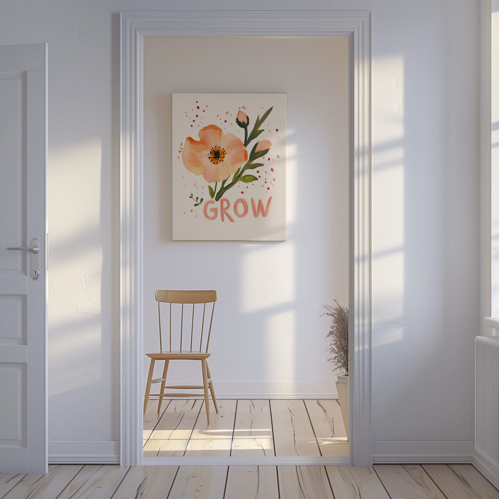 Blumenwachstum | Leinwand