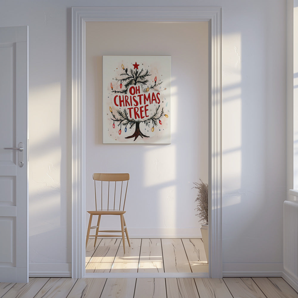 Festive Tree Glow | Canvas