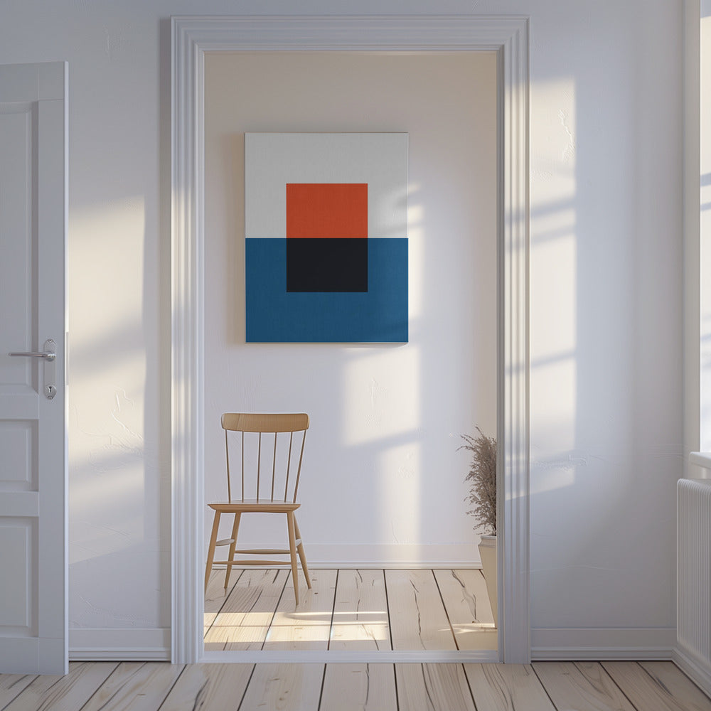 Blau und Rot 2 | Leinwand