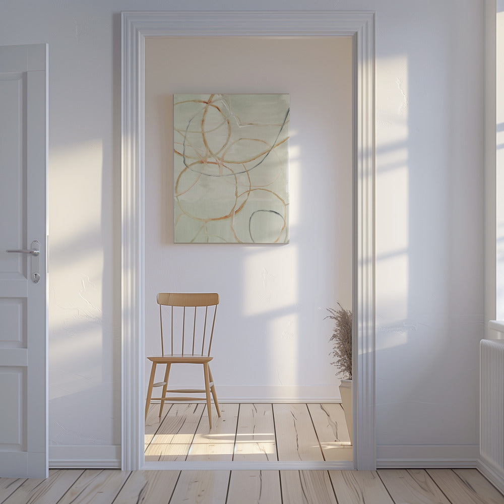 Muted Abstract Lines 2 | Canvas