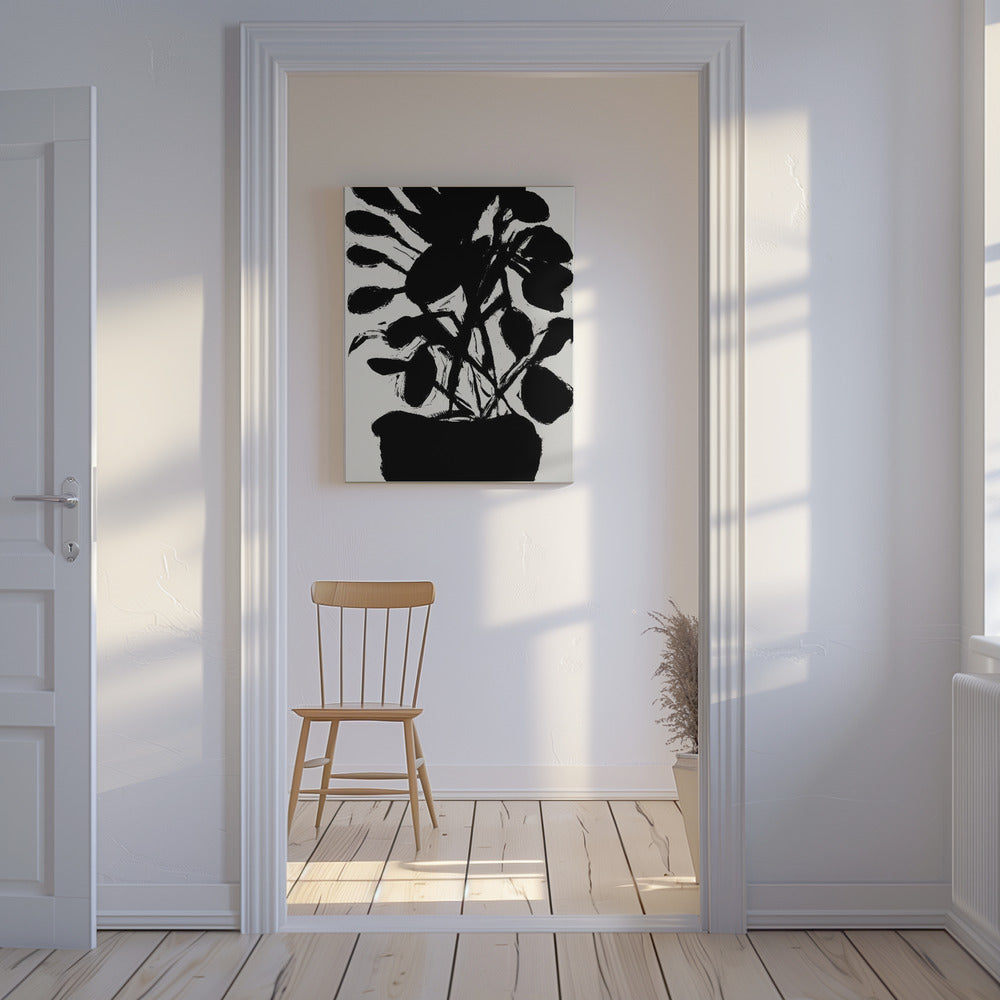 Potted Plant Silhouette No1 | Canvas