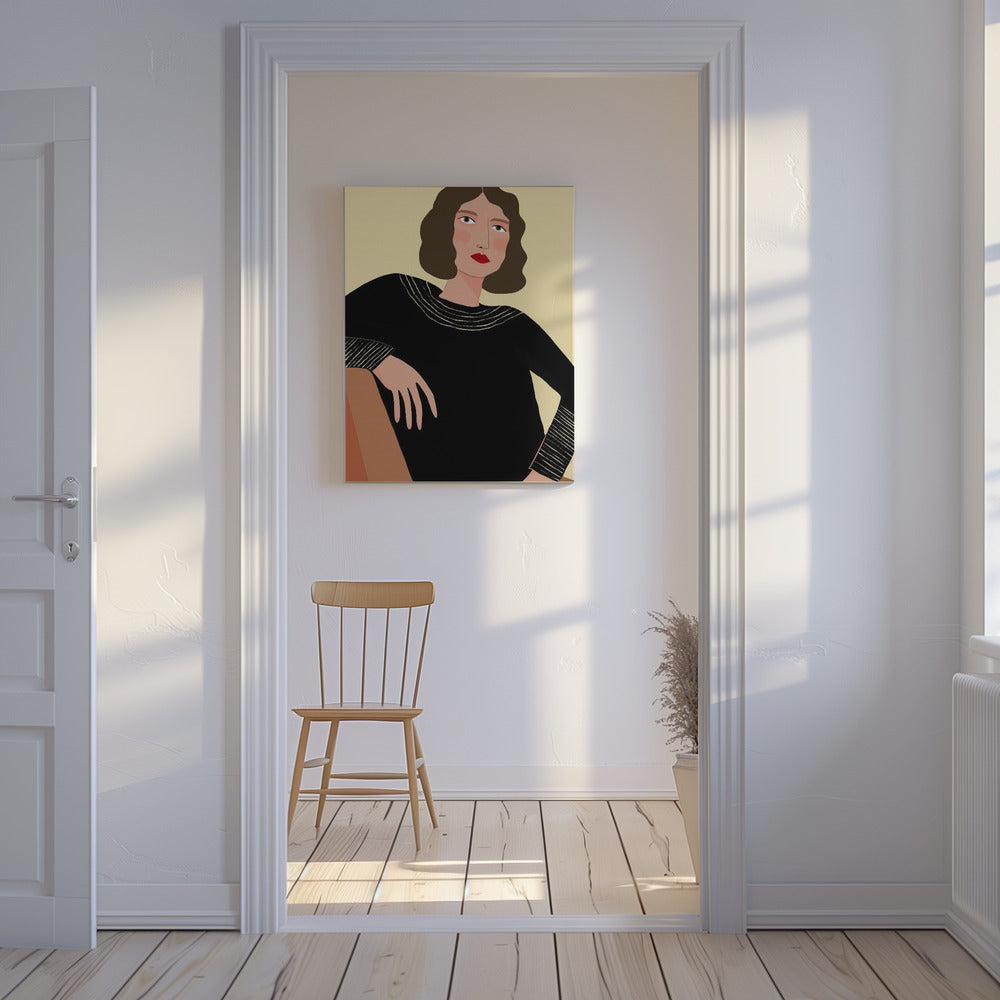 Frau entspannt | Leinwand