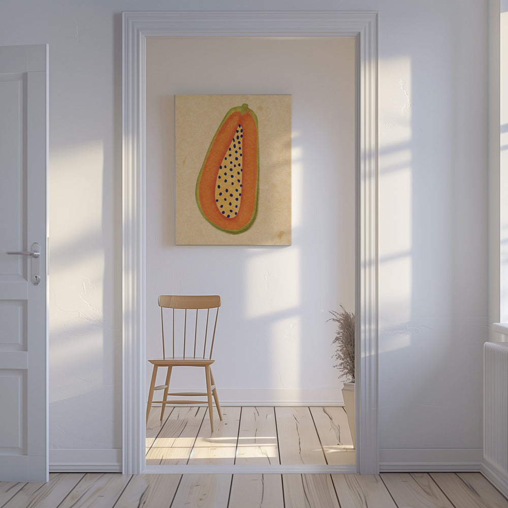Einfache Papaya | Leinwand