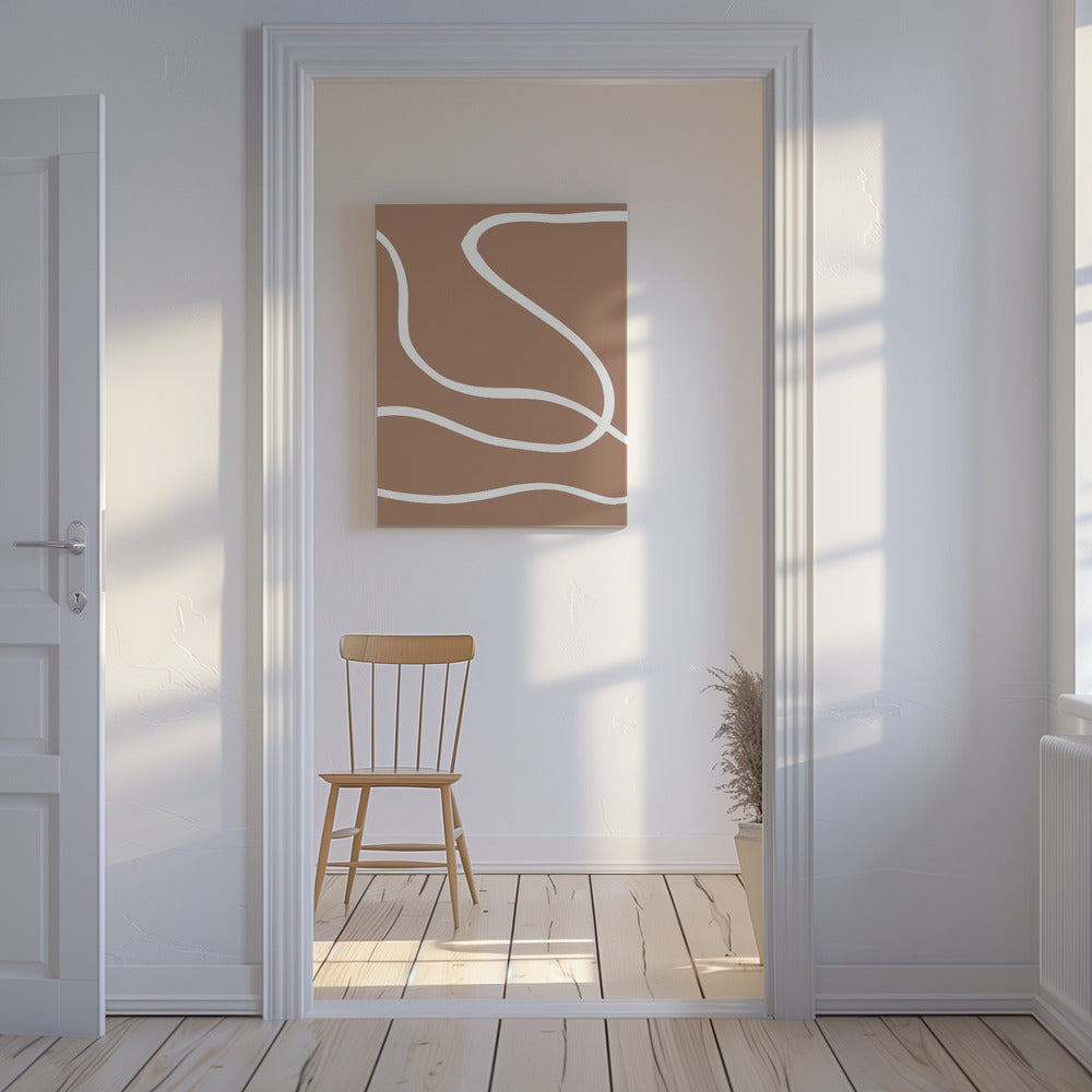 Abstract Mocha | Canvas