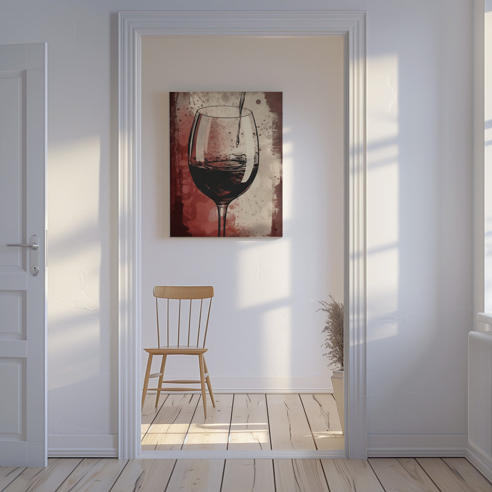 Rotwein Nr. 5 | Leinwand