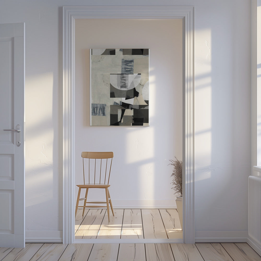 Monochrome Composition No. 3 | Canvas