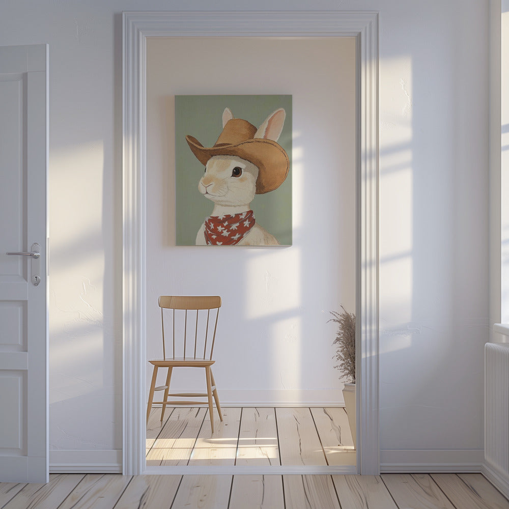 Cowboy-Kaninchen | Leinwand