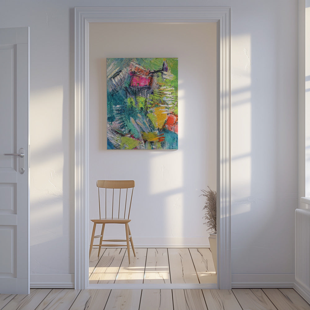 Expressionistisches farbenfrohes Abstraktes | Leinwand