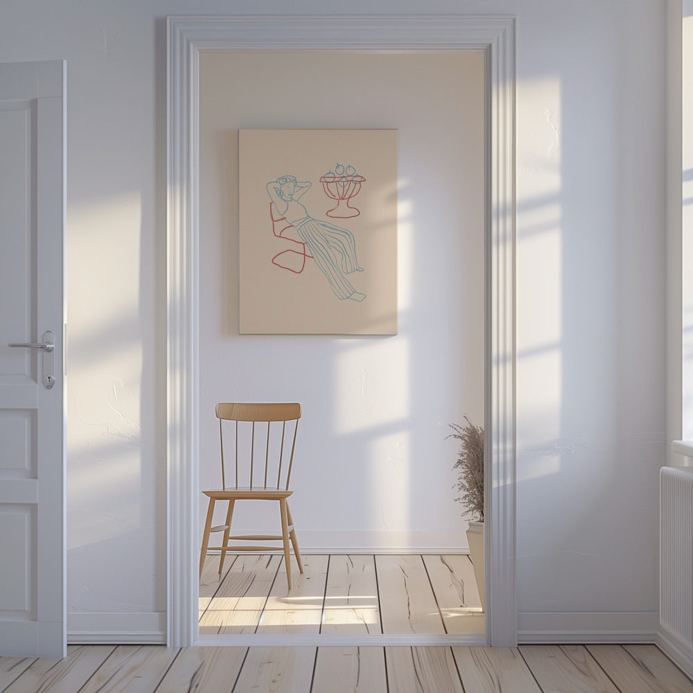 Entspannte Linien | Leinwand